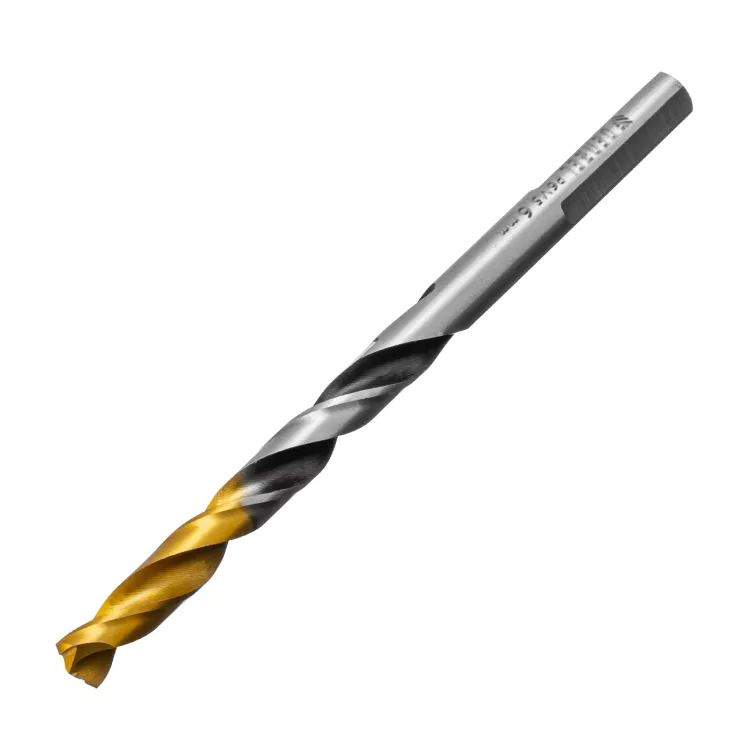 Сверло спиральное по металлу 6 x 93мм, Р6М5, Golden Tip, многогранная заточка Denzel 718278 купить в Тюмени
