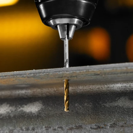 Набор сверл по металлу Denzel 723010, 1-13 мм, Р6М5К8-TiN, Golden Tip, 25 шт купить в Тюмени