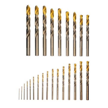 Набор сверл по металлу Denzel 723010, 1-13 мм, Р6М5К8-TiN, Golden Tip, 25 шт купить в Тюмени
