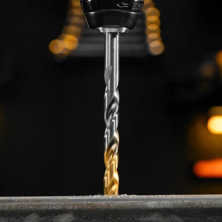 Набор сверл по металлу Denzel 723010, 1-13 мм, Р6М5К8-TiN, Golden Tip, 25 шт купить в Тюмени