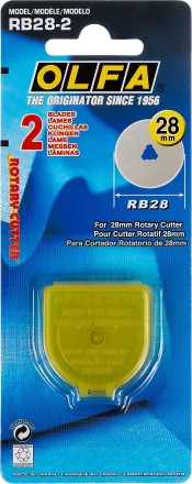 Лезвие OLFA специальное, круговое, 28мм, 2шт OL-RB28-2 купить в Тюмени