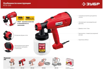 Краскопульт электрический КПЭ-350 серия МАСТЕР купить в Тюмени