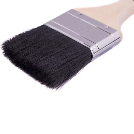 Кисть плоская натуральная черная щетина деревянная ручка размер 2,5 Mtx 82636 купить в Тюмени