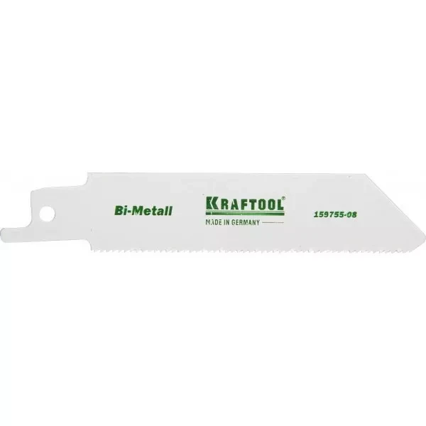 Полотно KRAFTOOL "INDUSTRIE QUALITAT", S522EF, для эл/ножовки, Bi-Metall, по металлу, шаг 1,4мм, 80мм 159755-08 купить в Тюмени