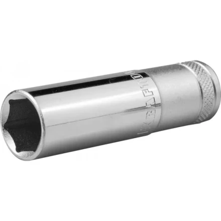 Торцовая головка KRAFTOOL &quot;INDUSTRIE QUALITAT&quot;, удлиненная, Cr-V, FLANK, хромосатинированная, 1/2&quot;, 16 мм 27807-16_z01 купить в Тюмени