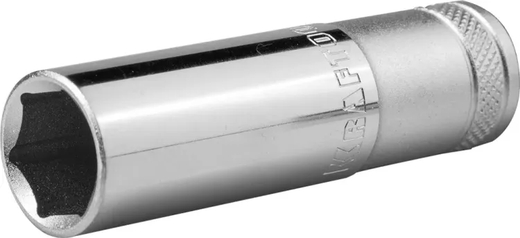 Торцовая головка KRAFTOOL "INDUSTRIE QUALITAT", удлиненная, Cr-V, FLANK, хромосатинированная, 1/2", 16 мм 27807-16_z01 купить в Тюмени