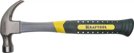 Молоток-гвоздодер 450 г с фиберглассовой рукояткой, KRAFTOOL 20280-450 20280-450 купить в Тюмени