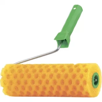 Валик &quot;СТРУКТУРНЫЙ&quot; поролоновый с ручкой, &quot;горошек&quot;, 240 мм СИБРТЕХ 80238 купить в Тюмени