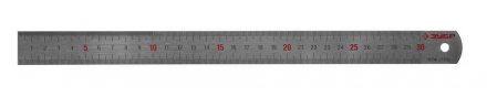 Линейка ЗУБР &quot;ЭКСПЕРТ&quot; нержавеющая, двусторонняя, непрерывная шкала 1/2мм / 1мм, двухцветная, длина 0,3м, толщина 0,7мм 34280-0.9-030 купить в Тюмени