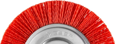 ЗУБР &quot;ПРОФЕССИОНАЛ&quot;. Щетка дисковая для УШМ, нейлоновая проволока с абразивным покрытием, 125х22мм 35160-125_z01 купить в Тюмени