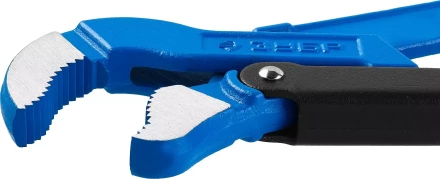 Ключ трубный рычажный ЗУБР &quot;ПРОФЕССИОНАЛ&quot;, тип &quot;S&quot;, изогнутые губки для труднодоступных мест, цельнокованный, Сr-V,  № 1, 1&quot; 27336-1_z01 купить в Тюмени