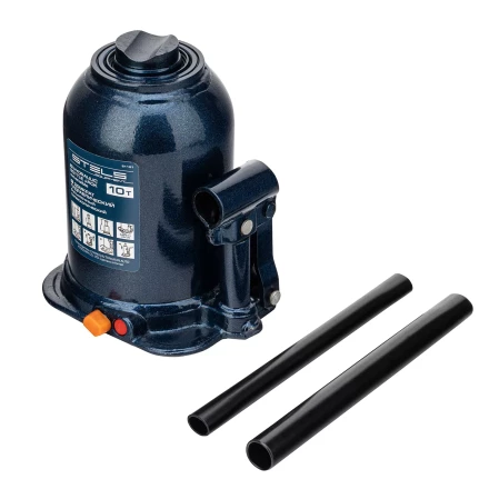 Домкрат гидравлический бутылочный телескопический Stels 51151, 10 т, подъем 180-430 мм купить в Тюмени