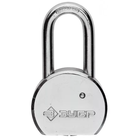 Замок навесной ЗУБР &quot;серия 272&quot; с удлинен закал дужкой, стальной корпус, 55мм 4-37272-55 купить в Тюмени