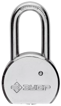 Замок навесной ЗУБР &quot;серия 272&quot; с удлинен закал дужкой, стальной корпус, 55мм 4-37272-55 купить в Тюмени