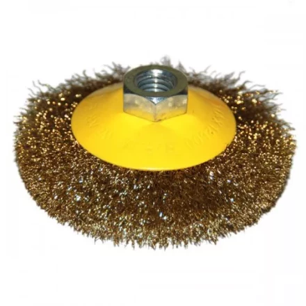 Щетка для УШМ М14/100 мм выгнутая сталь прямая Энкор 51561 купить в Тюмени