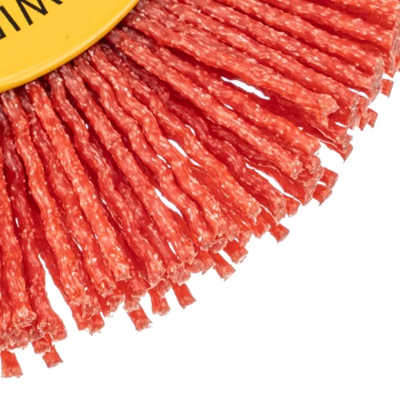 Щетка для УШМ, 100 мм, плоская, нейлоновая щетина, посадка 22,2 мм Denzel 74437 купить в Тюмени