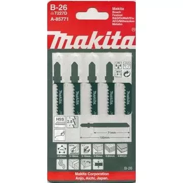 Пилки ( 5 шт.) A-85771  100х75х2,8 мм HSS фиг/рез,универс. Makita купить в Тюмени
