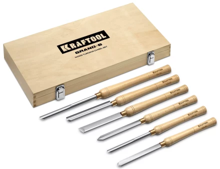 Набор профессиональных токарных резцов по дереву KRAFTOOL 18368 купить в Тюмени