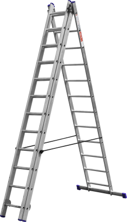 Лестницы алюминиевые трехсекционные серия ЭКСПЕРТ купить в Тюмени