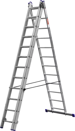 Лестницы алюминиевые трехсекционные серия ЭКСПЕРТ купить в Тюмени