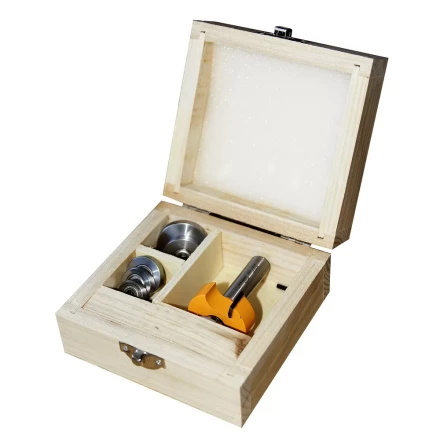 Набор фрез кромочных фальцевых 6 подшипников хвостовик 12 мм 46329 купить в Тюмени