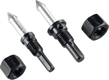 Набор коронок-чашек ЗУБР "ПРОФЕССИОНАЛ" c карбид-вольфрамовым нанесением, 6 коронок-чашек O 22, 28, 35, 44, 68, 73 мм, 2 державки со сверлами, ключ 33360-H6_z01 купить в Тюмени