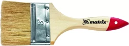 Кисть плоская "Стандарт" 1" (25 мм) натуральная щетина деревянная ручка MATRIX 82520