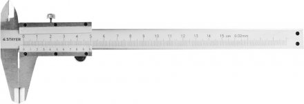 Штангенциркуль STAYER &quot;PROFI&quot;, метрическая шкала, с глубиномером, нержавеющая сталь, 150мм 3442_z01 купить в Тюмени