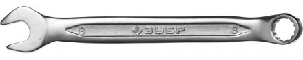 Ключ ЗУБР &quot;МАСТЕР&quot; гаечный комбинированный, Cr-V сталь, хромированный, 8мм 27087-08 купить в Тюмени