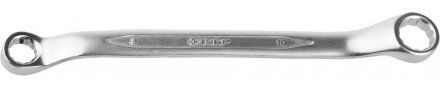 Ключ ЗУБР &quot;ПРОФИ&quot; гаечный накидной изогнутый, Cr-V сталь, хромированный, 8х10мм 27132-08-10 купить в Тюмени