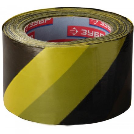 Сигнальная лента ЗУБР &quot;МАСТЕР&quot;, цвет черно-желтый, 70мм х 200м 12242-70-200 купить в Тюмени