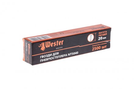 Гвозди для степлера WESTER 826-014 1 х 1.25 х 20 мм 2500 шт. купить в Тюмени