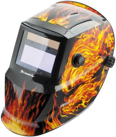 Сварочная маска сварщика MATRIX 89137 пламя купить в Тюмени